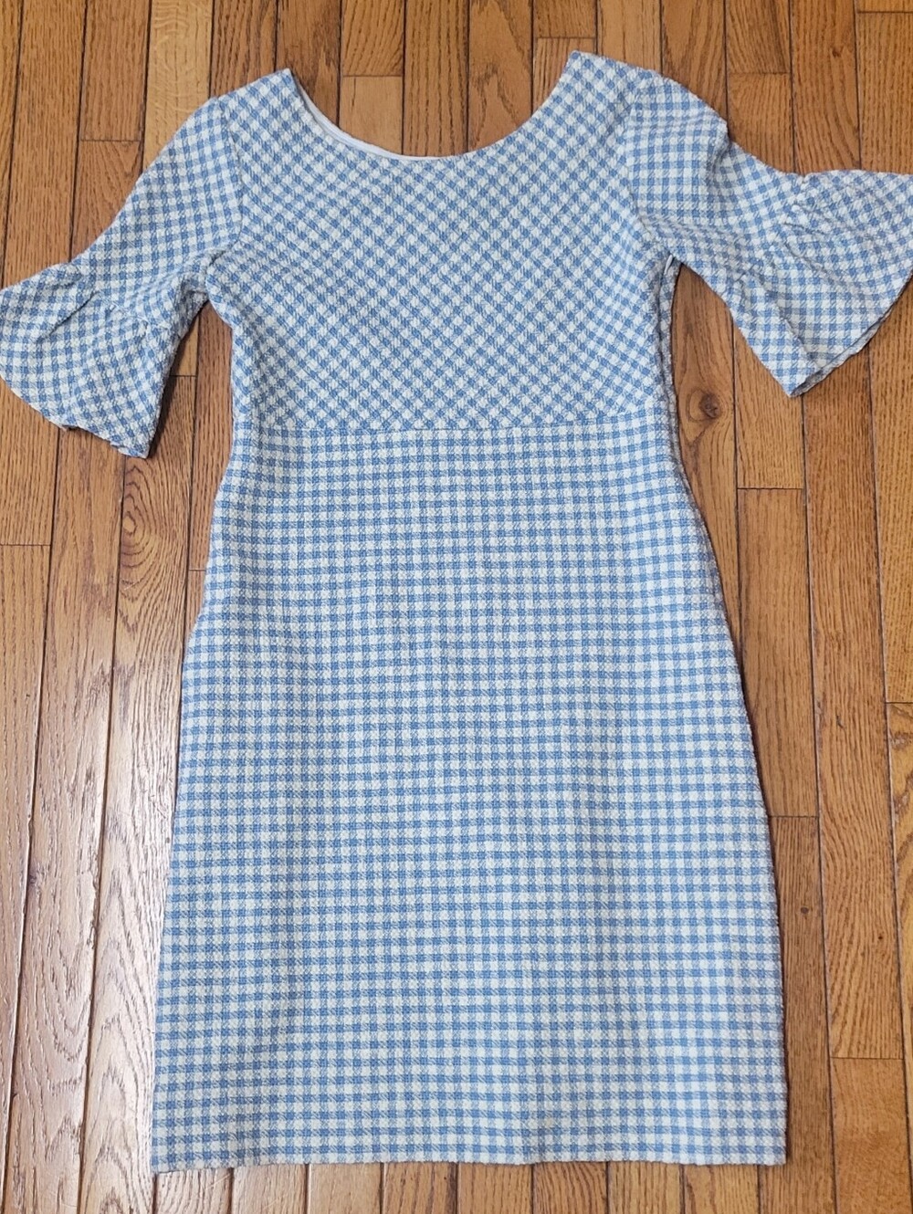 Sara Campbell Blue and White Gingham Dress size Small